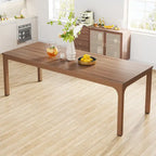 78.74 Inches Industrial Rectangular Dining Table with Heavy-Duty Metal Legs (Only Table)