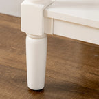 HOMCOM Console Table with Drawers, Vintage Entryway Table with 2 Drawers, Cabinets and Bottom Shelf, White