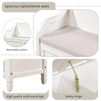 Merax 42 Rustic Style Solid wood Entryway Multifunctional Storage Bench