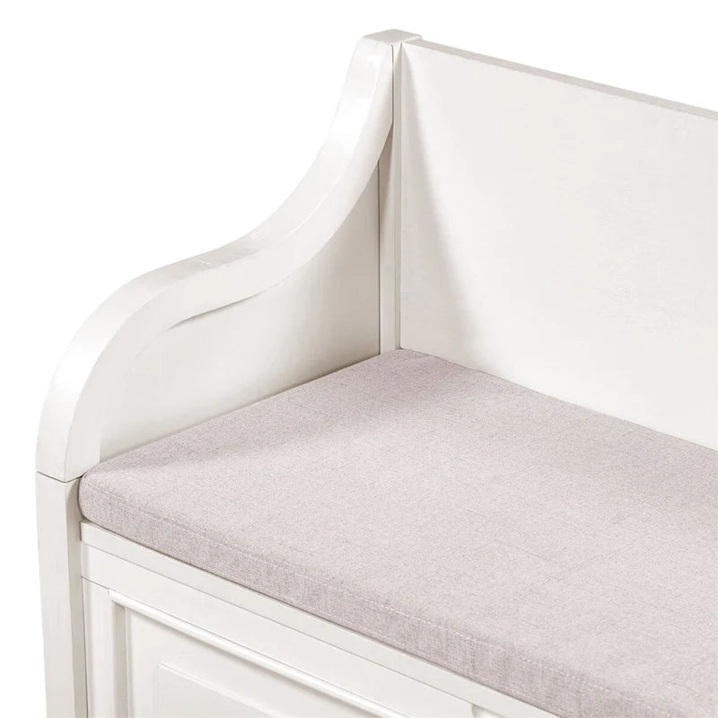 Merax 42 Rustic Style Solid wood Entryway Multifunctional Storage Bench