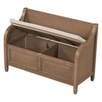 Merax 42 Rustic Style Solid wood Entryway Multifunctional Storage Bench