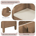 Merax 42 Rustic Style Solid wood Entryway Multifunctional Storage Bench