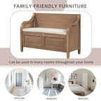 Merax 42 Rustic Style Solid wood Entryway Multifunctional Storage Bench