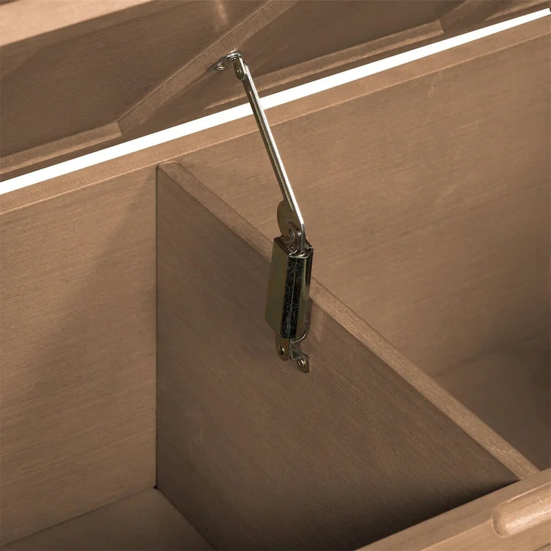 Merax 42 Rustic Style Solid wood Entryway Multifunctional Storage Bench