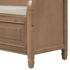 Merax 42 Rustic Style Solid wood Entryway Multifunctional Storage Bench