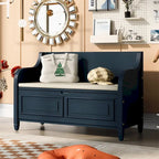 Merax 42 Rustic Style Solid wood Entryway Multifunctional Storage Bench