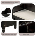 Merax 42 Rustic Style Solid wood Entryway Multifunctional Storage Bench