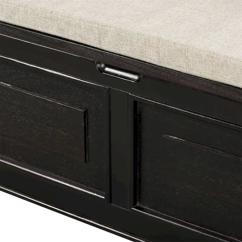 Merax 42 Rustic Style Solid wood Entryway Multifunctional Storage Bench