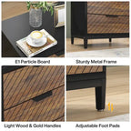 Night Stands Bedside Table with Drawers, Modern Wood Grain Nightstand for Bedrooms