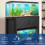 Moasis 40-50 Gallon Aquarium Stand Cabinet Fish Tank Stand with Power Outlets