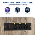 Moasis 40-50 Gallon Aquarium Stand Cabinet Fish Tank Stand with Power Outlets