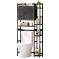 Moasis Bamboo Over-The-Toilet Cabinet with Shelf for Bathroom Storage