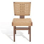 SAFAVIEH Couture Justice Woven Dining Chair (Set of 2) - 19 In. W x 24 In. D x 35 In. H - 19Wx24Dx35H