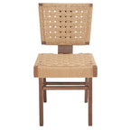 SAFAVIEH Couture Justice Woven Dining Chair (Set of 2) - 19 In. W x 24 In. D x 35 In. H - 19Wx24Dx35H
