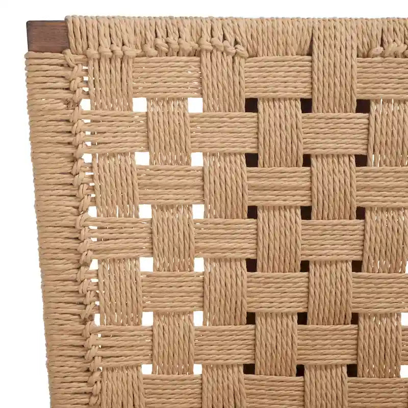 SAFAVIEH Couture Justice Woven Dining Chair (Set of 2) - 19 In. W x 24 In. D x 35 In. H - 19Wx24Dx35H