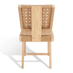 SAFAVIEH Couture Justice Woven Dining Chair (Set of 2) - 19 In. W x 24 In. D x 35 In. H - 19Wx24Dx35H