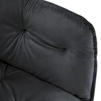 ivinta Tufted Dining Chairs Set of 2, Accent Chair with Solid Gold Plated Legs