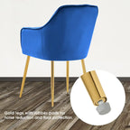 ivinta Tufted Dining Chairs Set of 2, Accent Chair with Solid Gold Plated Legs