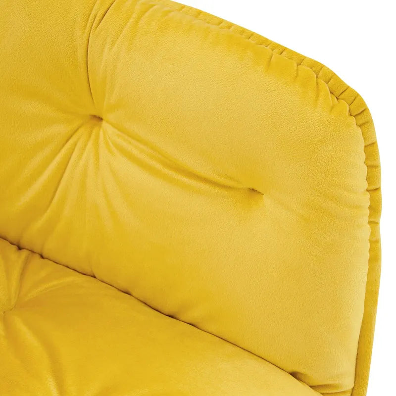 ivinta Tufted Dining Chairs Set of 2, Accent Chair with Solid Gold Plated Legs