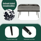 Costway Modern Loveseat Sofa Upholstered Dutch Velvet Couch with Woven - See Details