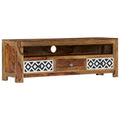 vidaXL TV Stand 47.2x11.8x15.7 Solid Wood Sheesham