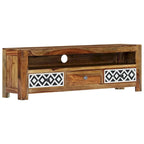 vidaXL TV Stand 47.2x11.8x15.7 Solid Wood Sheesham