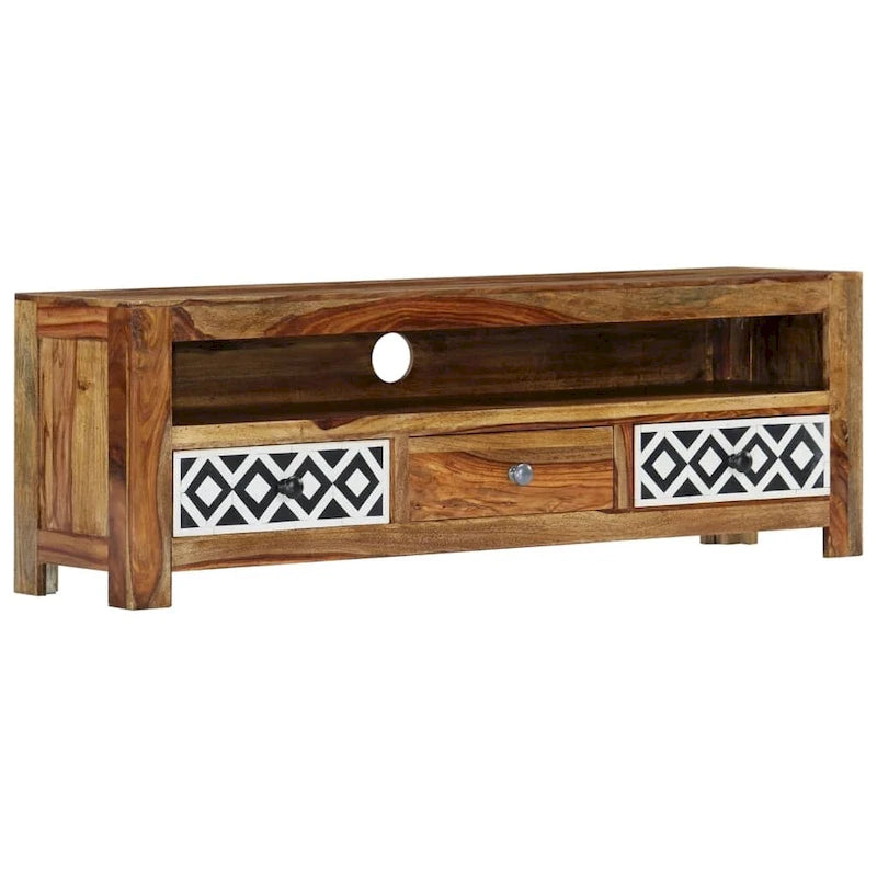 vidaXL TV Stand 47.2x11.8x15.7 Solid Wood Sheesham