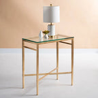 SAFAVIEH Couture Vallie Side Table - 22 W x 13 D x 25 H - 22Wx13Dx25H