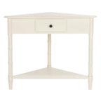 SAFAVIEH Calla Grey Corner Table - 33.9 x 17.3 x 28 - 34Wx17Dx28H