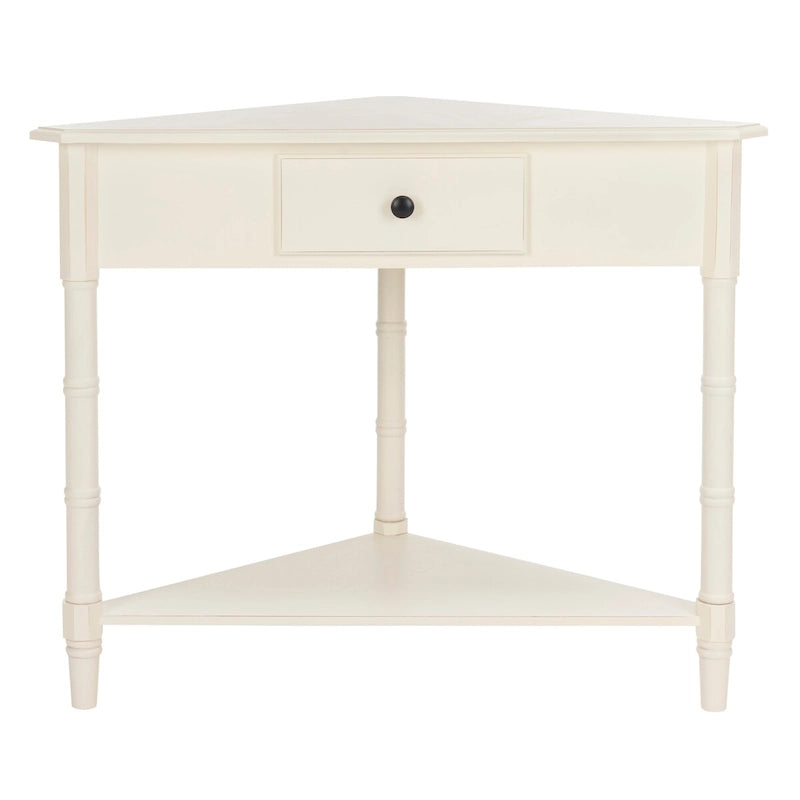 SAFAVIEH Calla Grey Corner Table - 33.9 x 17.3 x 28 - 34Wx17Dx28H