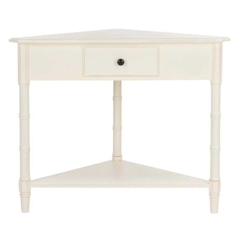 SAFAVIEH Calla Grey Corner Table - 33.9 x 17.3 x 28 - 34Wx17Dx28H