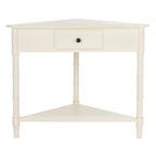 SAFAVIEH Calla Grey Corner Table - 33.9 x 17.3 x 28 - 34Wx17Dx28H
