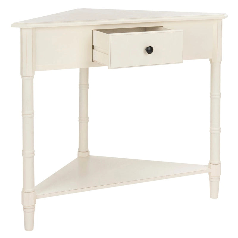 SAFAVIEH Calla Grey Corner Table - 33.9 x 17.3 x 28 - 34Wx17Dx28H