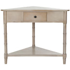 SAFAVIEH Calla Grey Corner Table - 33.9 x 17.3 x 28 - 34Wx17Dx28H