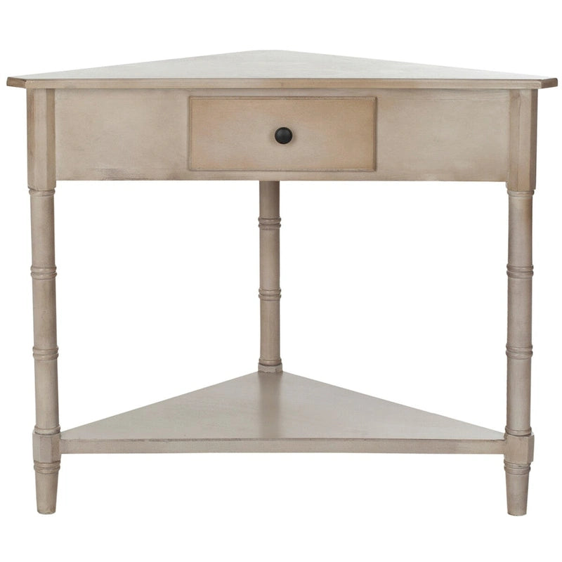 SAFAVIEH Calla Grey Corner Table - 33.9 x 17.3 x 28 - 34Wx17Dx28H