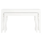 SAFAVIEH Norita White Lacquer Nesting Table - 51 x 13.3 x 31.5 - 51Wx13Dx32H
