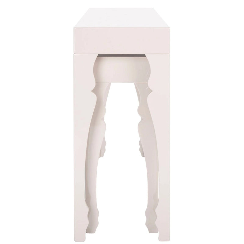 SAFAVIEH Norita White Lacquer Nesting Table - 51 x 13.3 x 31.5 - 51Wx13Dx32H