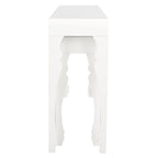 SAFAVIEH Norita White Lacquer Nesting Table - 51 x 13.3 x 31.5 - 51Wx13Dx32H