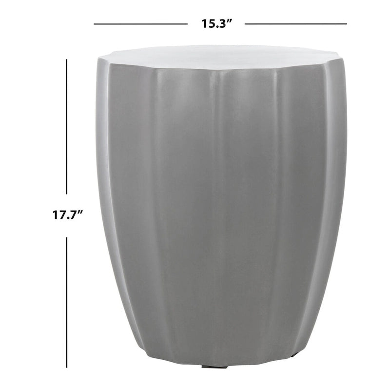 SAFAVIEH Nhuong Concrete Indoor/ Outdoor Accent Table - 15.3 x 15.3 x 17.7 - 15Wx15Dx18H