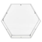 SAFAVIEH Kaycee Glass Chrome Hexagon Coffee Table - 36.2 x 31.5 x 13.8 - 36Wx32Dx14H