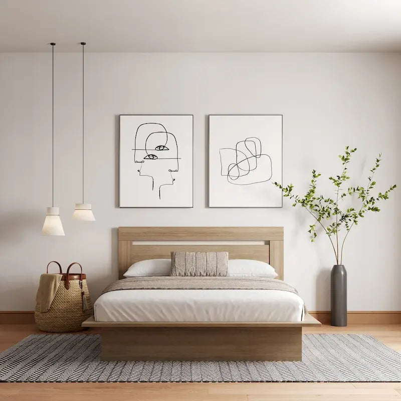 Malibu Platform Bed with Headboard