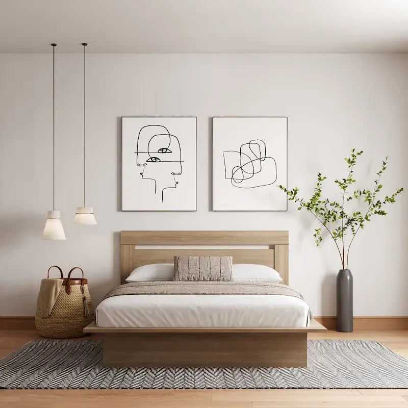 Malibu Platform Bed with Headboard