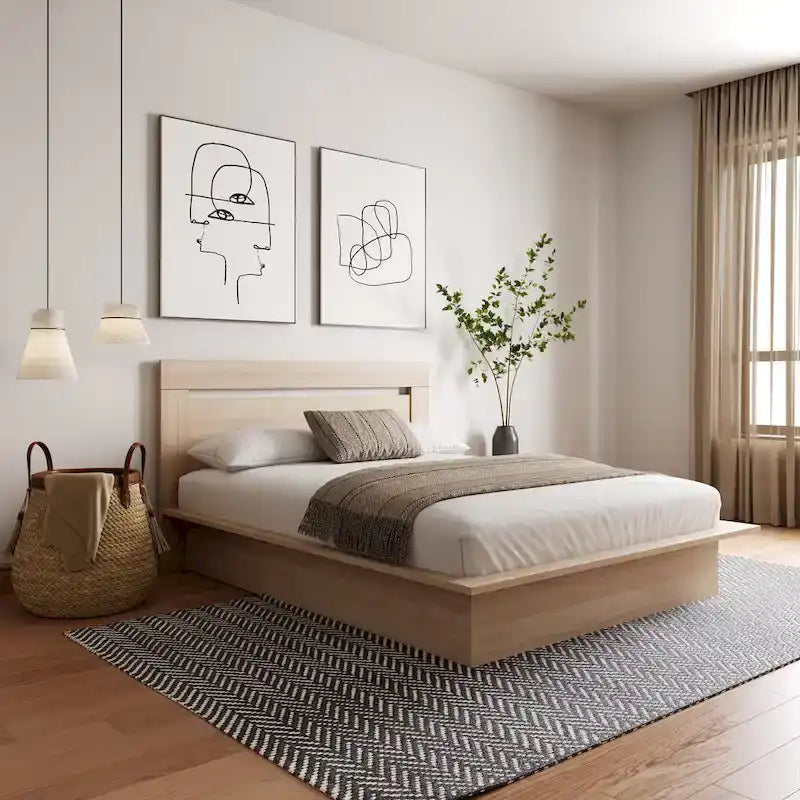 Malibu Platform Bed with Headboard