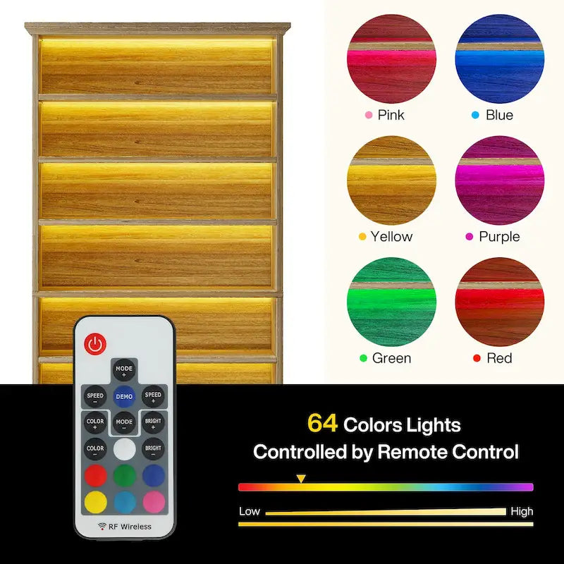 Narrow Tall Shoe Cabinet with LED Lighting, 9-Tier 30 Pairs Freestanding Shoes Storage Cabinet