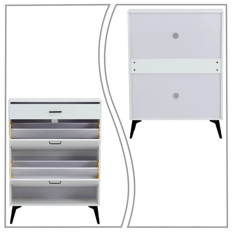 Minimalist Design Wooden Shoe Storage Cabinet, For Entrance Hallway Use