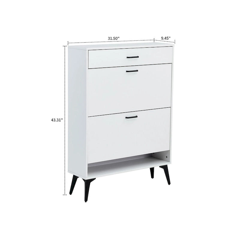 Minimalist Design Wooden Shoe Storage Cabinet, For Entrance Hallway Use