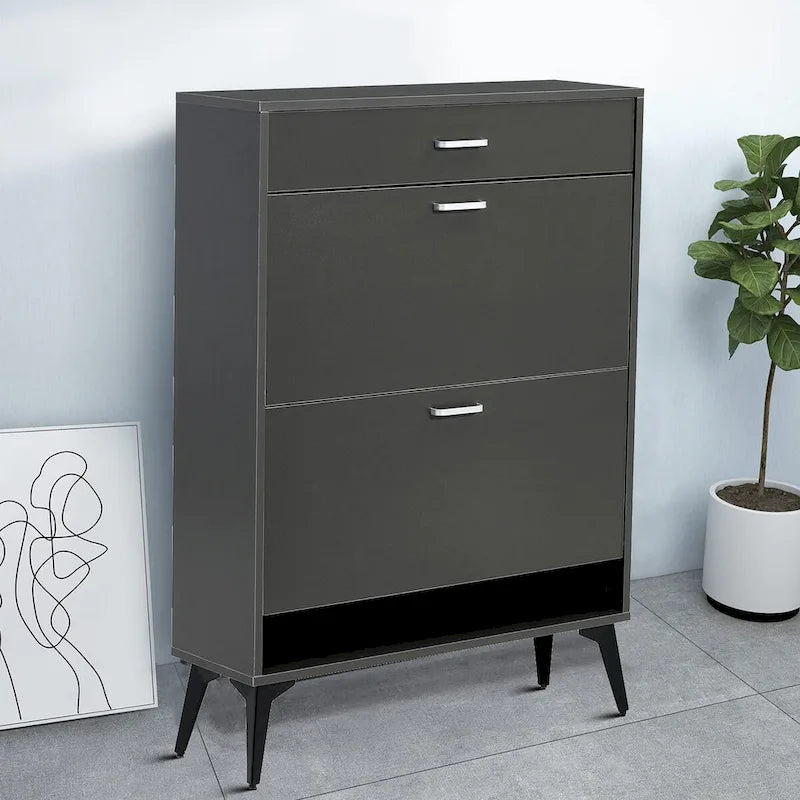 Minimalist Design Wooden Shoe Storage Cabinet, For Entrance Hallway Use