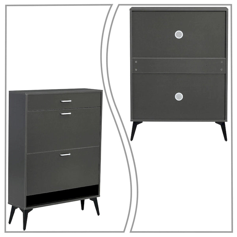 Minimalist Design Wooden Shoe Storage Cabinet, For Entrance Hallway Use