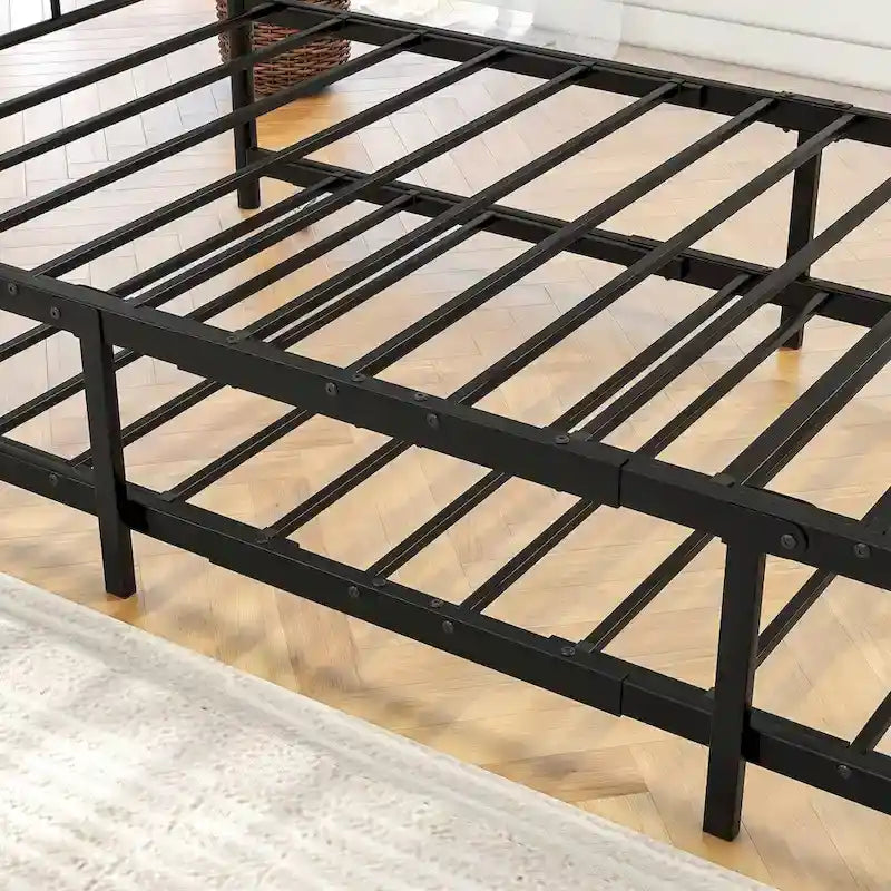 Metal Daybed Frame Platform with Trundle