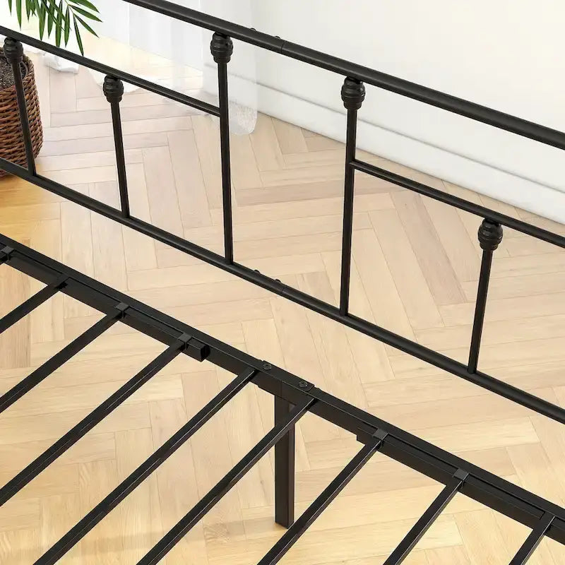 Metal Daybed Frame Platform with Trundle